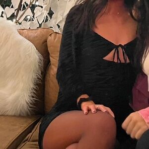 Princess Polly Black Zebra Dress